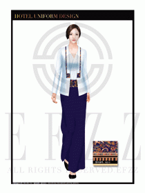 酒店制服西餐咨客服裝設計圖491