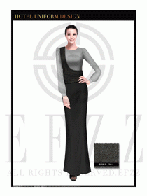 酒店制服西餐咨客服裝設計圖499