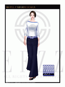 酒店制服西餐咨客服裝設(shè)計(jì)圖508