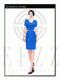 時尚促銷服務員服裝設計圖931