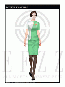 時尚促銷服務員服裝設計圖952