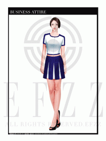 時尚促銷服務員服裝設計圖962