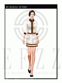 時尚促銷服務員服裝設計圖965