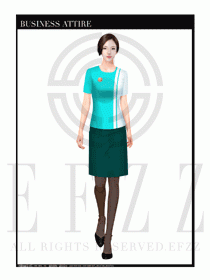 時尚促銷服務員服裝設計圖969