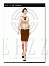 時尚促銷服務員服裝設計圖977
