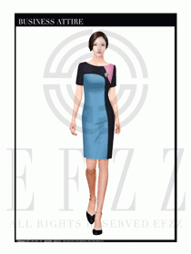 時尚促銷服務員服裝設計圖982