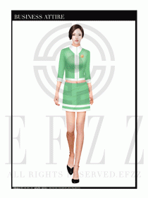 時尚促銷服務(wù)員服裝設(shè)計圖993