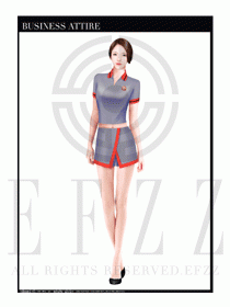 時尚促銷服務員服裝設計圖995