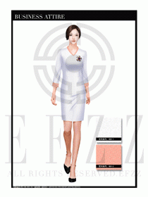 時尚OL女職業裝夏裝設計圖493