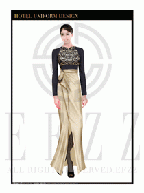 酒店制服西餐咨客服裝設計圖517