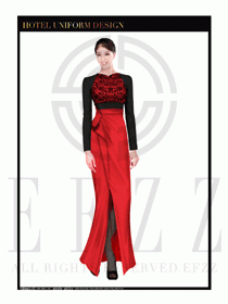 酒店制服西餐咨客服裝設計圖532