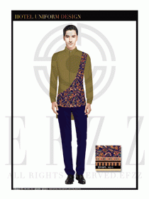 餐飲西餐服務員制服設計圖1130