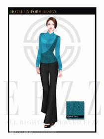 餐飲西餐服務員制服設計圖1137