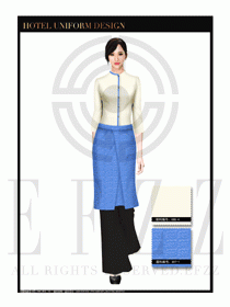 餐飲西餐服務(wù)員制服設(shè)計(jì)圖1138