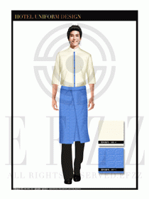 餐飲西餐服務員制服設計圖1140