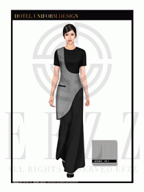 餐飲西餐服務員制服設計圖1146