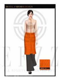 餐飲西餐服務員制服設計圖1149