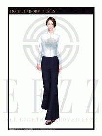 餐飲西餐服務員制服設計圖1156
