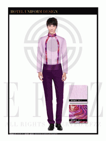 餐飲西餐服務員制服設計圖1164