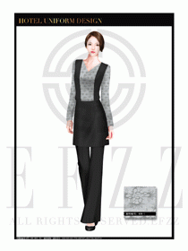餐飲西餐服務員制服設計圖1174