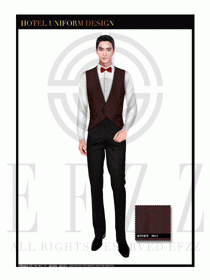 餐飲西餐服務員制服設計圖1183