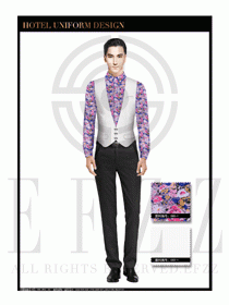 餐飲西餐服務員制服設計圖1197