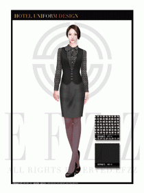 餐飲西餐服務員制服設計圖1200