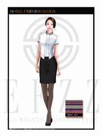 酒店總臺大堂服務員制服設計圖887