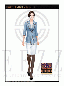 酒店總臺大堂服務員制服設計圖906