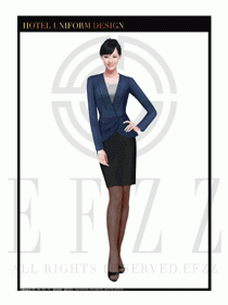 酒店總臺大堂服務員制服設計圖911