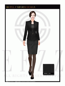 酒店總臺(tái)大堂服務(wù)員制服設(shè)計(jì)圖934