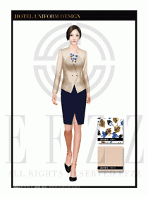 酒店總臺大堂服務員制服設計圖959