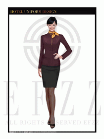 酒店總臺(tái)大堂服務(wù)員制服設(shè)計(jì)圖962