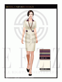 大堂總臺(tái)收銀接待員工制服299