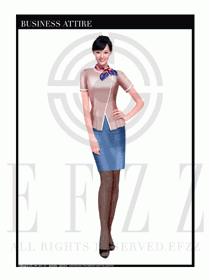 大堂總臺收銀接待員工制服308