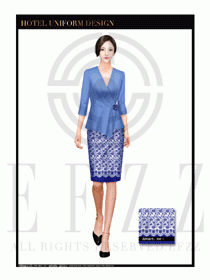 大堂總臺收銀接待員工制服319