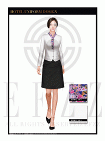 大堂總臺收銀接待員工制服331