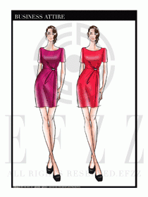 夏季時尚OL女裝職業裝設計圖530