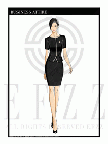 夏季時尚OL女裝職業裝設計圖532