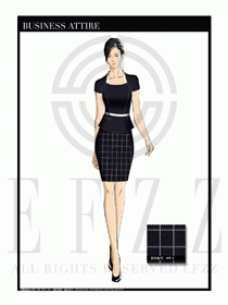 夏季時尚OL女裝職業裝設計圖533