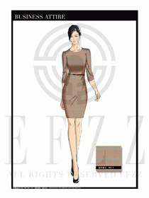 夏季時尚OL女裝職業裝設計圖539
