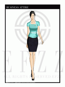 夏季時尚OL女裝職業裝設計圖555