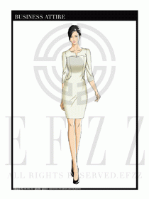夏季時尚OL女裝職業裝設計圖560