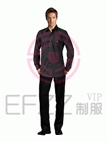 男裝長袖襯衫087