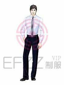 男裝長袖襯衫094