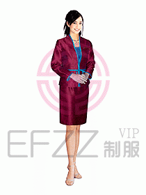 接待服務員服裝087