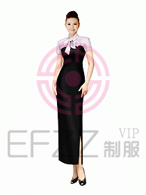 西餐咨客服裝099