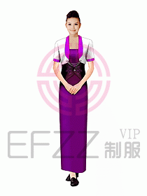 西餐咨客服裝102