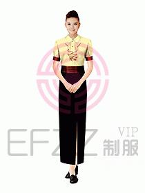 西餐咨客服裝107