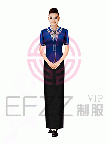 西餐咨客服裝128